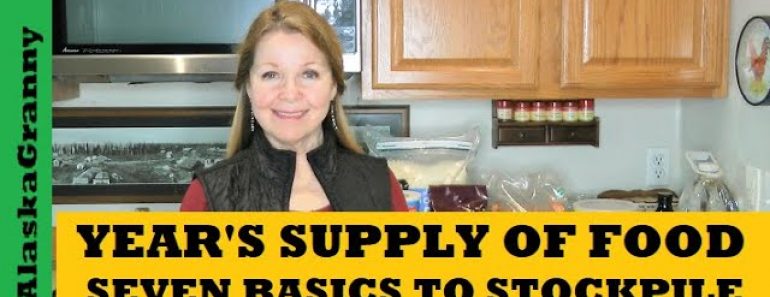 Year’s Supply Seven Basic Foods to Stockpile Prepper Pantry Year