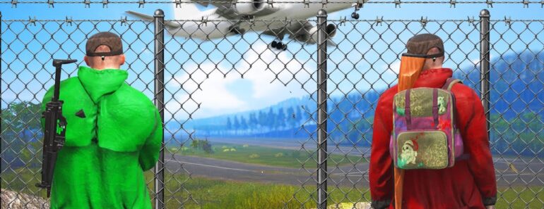 Breaking Into A GUARDED Airport! (Scum)