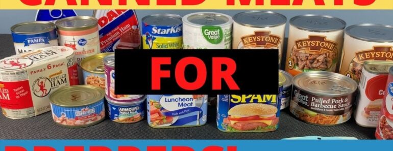 22 Canned Meats for Prepper Pantry Food Storage
