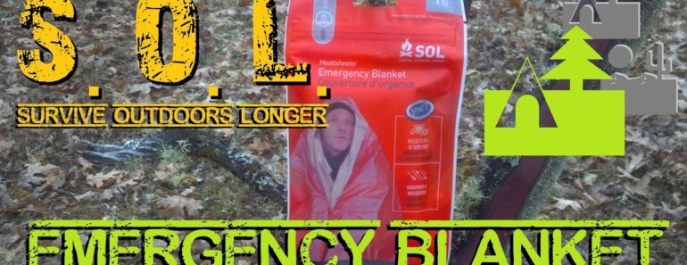 SOL Survive Outdoors Longer Emergency Blanket