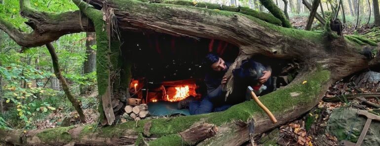 7 Days Solo Survival Camping In Rain Forest, Building Warm