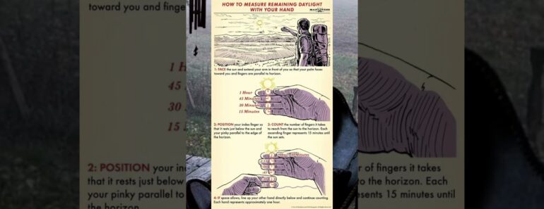 How to measure daylight #survival #survivaltips #shtf #prepper