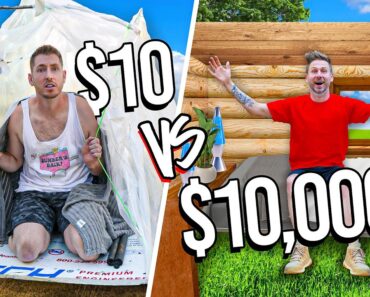 $10 vs $10,000 OVERNIGHT SURVIVAL CHALLENGE