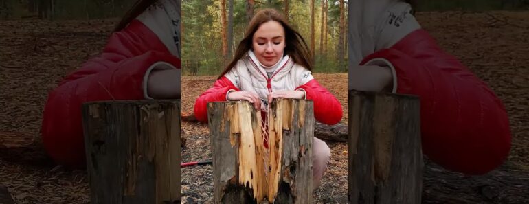 She’ll survive in any forest #bushcraft #camping #outdoors #survival