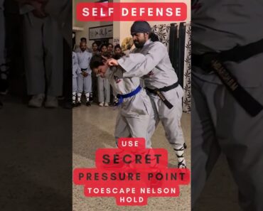 Self defense techniques Secret Pressure Point to escape Nelson Hold #martialarts #selfdefense