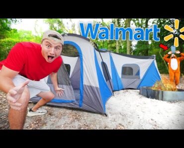 $1,000 Overnight Walmart Survival Challenge on GOAT ISLAND (ft