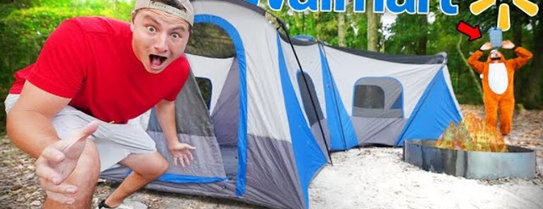$1,000 Overnight Walmart Survival Challenge on GOAT ISLAND (ft