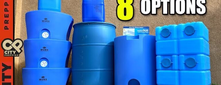 8 Best Water Storage Options for Emergencies