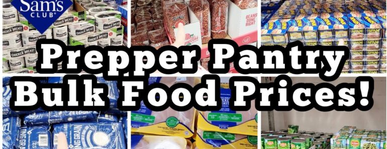 Sam’s Club Prepper Pantry Food Prices