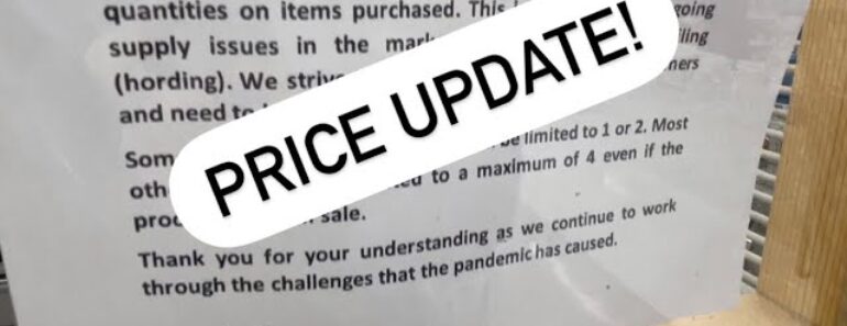 QUICK PRICE UPDATE & PRODUCT LIMITS #prepper #shtf #foodsupply