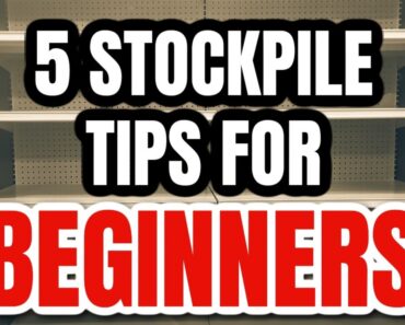 5 STOCKPILE TIPS FOR BEGINNERS