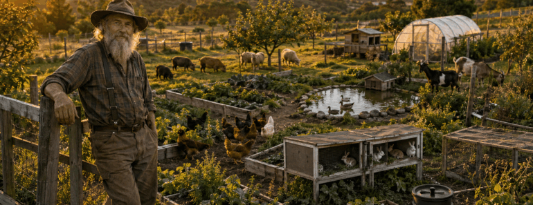 This ‘Backyard Setup’ Produces Meat, Eggs, Milk, And Honey… And